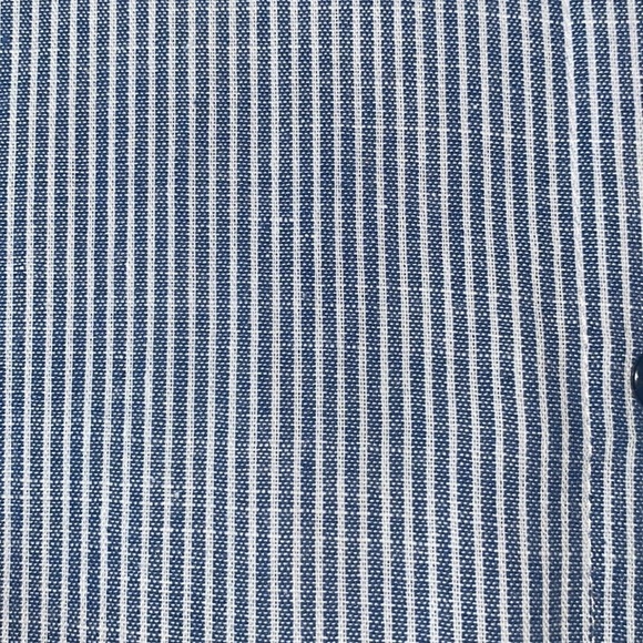 Mlle Gabrielle Striped Button Down Sleeveless Midi Shirt Dress - Picture 4 of 6